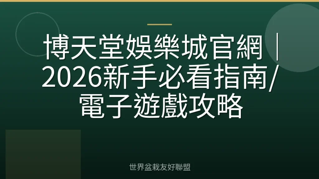 博天堂娛樂城官網|2026新手必看指南/電子遊戲攻略