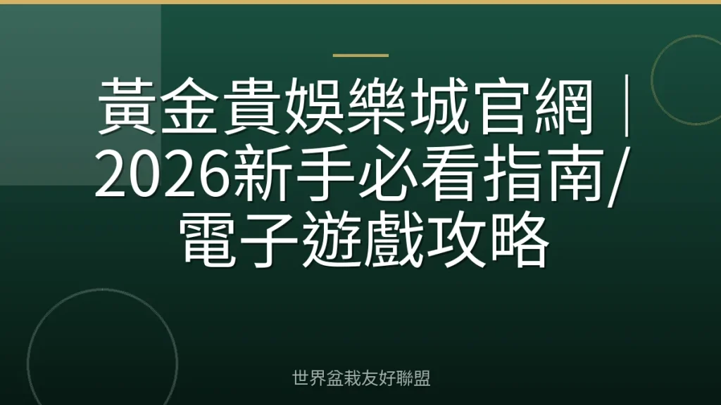 黃金貴娛樂城官網|2026新手必看指南/電子遊戲攻略